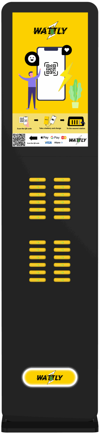 Wattly station with 24 slots